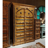 Indian Hand Carved Solid Wooden Cupboard Wardrobe D36